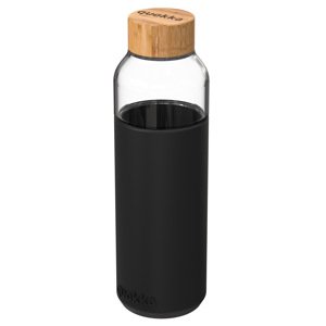 Quokka, Skleněná lahev na vodu Flow, 660 ml, černá