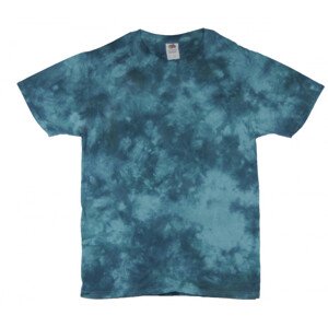 Tie Dye unisex batikované tričko - Infusion Aqua Velikost: 4XL