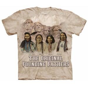 Pánské batikované triko The Mountain - The Originals - béžové Velikost: 4XL