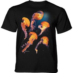 Pánské batikované triko The Mountain - Pacific Nettle Jellyfish Velikost: L