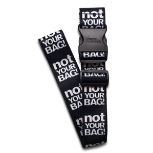 WORLDPACK travel zajišťovací popruh na zavazadlo - not your BAG! - černý