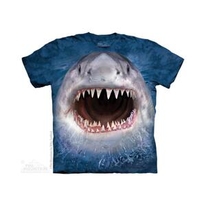 The Mountain Dětské batikované tričko - Wicked Nasty Shark - modré Velikost: XL