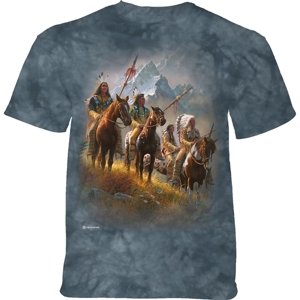 The Mountain Dětské batikované tričko - Indiánský kmen - šedé Velikost: M