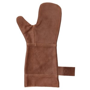 Kožená grilovací ochranná rukavice Hide & stitches barbecue - hnědá