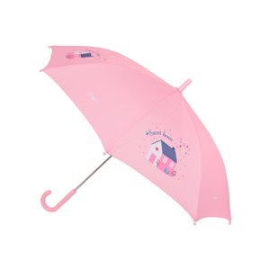Safta Glowlab "SWEET HOME" manuální deštník 48 cm - růžový