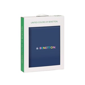 Safta dárkový set Benetton "Cool" - notes a pytel - modrý