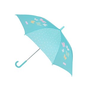 Safta MOOS "BUTTERFLIES" manuální deštník 48 cm - modrý