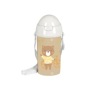 Safta dětská PVC láhev "Medvídek" - BPA Free - 500 ml - béžová