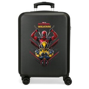 Marvel Dětský kabinový kufr Deadpool & Wolverine - 55 cm - černý - 34 L