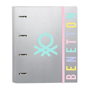 United Colors of Benetton Safta pevné desky Benetton "Silver" - stříbrné