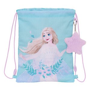SAFTA Frozen pytlík na přezůvky / sportovní vak ,,Hello Spring" - modrý - 3L
