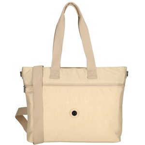 Dámská shopper taška Crinkle Enrico Benetti 15" - béžová