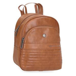 Casual dámský batoh Pepe Jeans Biker - hnědý 27cm