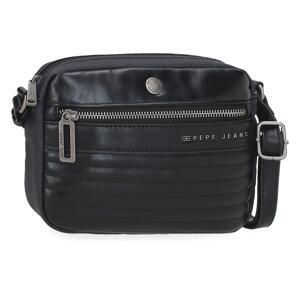Dámská crossbody tašky Pepe Jeans Biker - černá 21cm