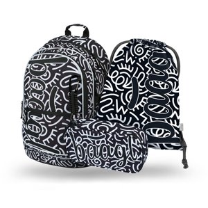 Školní 3 set - batoh, penál, sáček BAAGL Core Element - 25 L