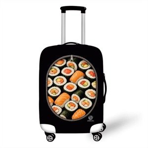 Elastický obal na kufr - “Kufr plný sushi” - Abbara Velikost: L