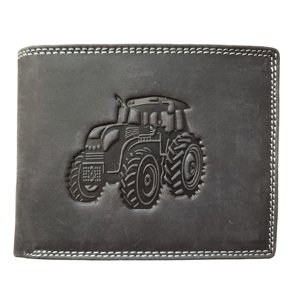 Kožená peněženka Wild Traktor - černá