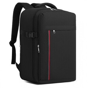 Vodeodolný cestovní batoh na notebook 15,6" Kono - černý - 20 L