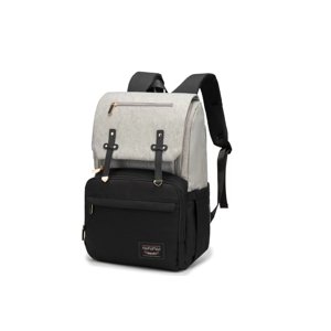 N.F.M. N.F.M. unisex přebalovací batoh s USB portem - 22L - šedo černý - 15,6"