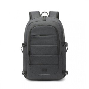 Kono voděodolní batoh s USB portem - černý - 21L