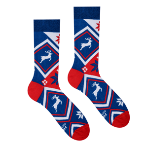 Hesty Ponožky Norský modrý vzor Velikost: 35-38