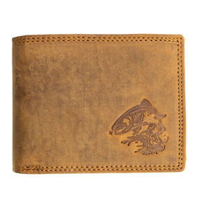 HL Luxusní kožená peněženka s pstruhem