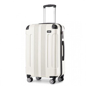 Cestovní kufr na kolečkách Kono ABS - 78L - béžový