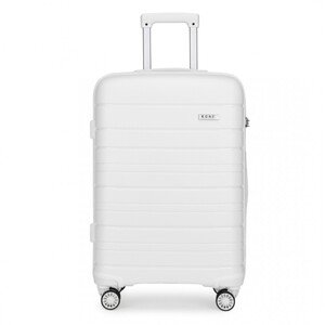 Cestovní kufr na kolečkách Kono Classic Collection - bílý - 77L