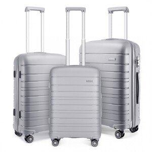 Sada tří cestovních kufrů Kono Elegant - šedá