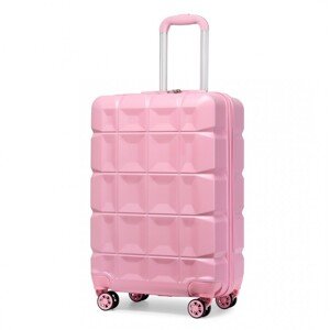 (VADA) KONO kabinové zavazadlo s TSA zámkem - růžová - 39L - PROMÁČKLÝ ROH