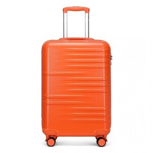 British Traveller odolný kufr ABS a PC - oranžový - 36L