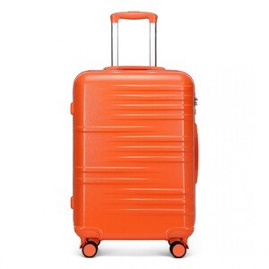 British Traveller odolný kufr ABS a PC - oranžový - 70L
