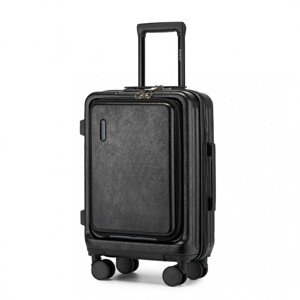 Kabinový kufr na kolečkách KONO ABS+PC - 35,8 L - černý
