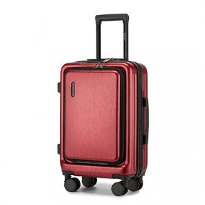 Kabinový kufr na kolečkách KONO ABS+PC - 35,8 L - burgundy