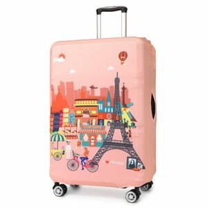 Miss Lulu Elastický obal na kufr France L - růžový