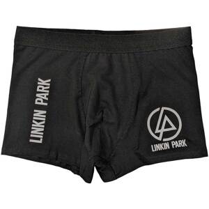 RockOff Bavlněné boxerky Linkin park - černé s logem Velikost: S