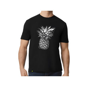 Vivo Verde Pánské bavlněné tričko - Ananas - černé Velikost: XXXL