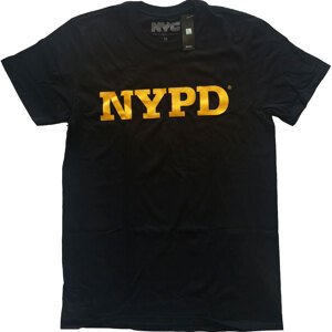 RockOff Bavlněné originální tričko NYPD - černé Velikost: L