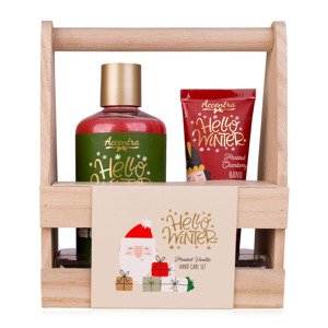 Set péče o ruce HELLO WINTER v dřevěném košíku - ACCENTRA