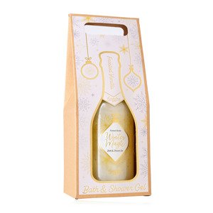 Koupelový/sprchový gel WINTER MAGIC v lahvičce v dárkové krabičce (vzhled champagne) -  180ml - ACCENTRA