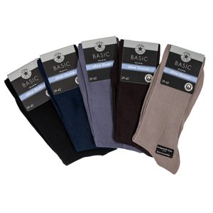 Star Socks bavlněné pánské ponožky SET 5 - barevné Velikost: 43-46