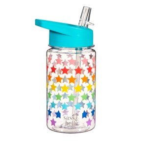 Sass & Belle dětská láhev na vodu Drink Up Rainbow Stars- 400 ml