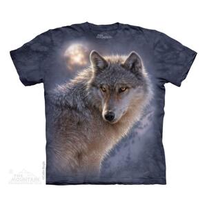 Pánské batikované triko The Mountain - Bílý Vlk - šedé Velikost: XXL