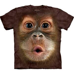 The Mountain Dětské batikované tričko - Dítě Orangutan - hnedé Velikost: XL