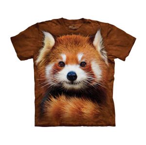 The Mountain Dětské batikované tričko - Červená Panda - hnedé Velikost: M