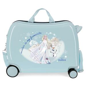 JOUMMABAGS Dětský kufřík na kolečkách - odražedlo - Disney Frozen - WINTER IS MY FAVORITE - 34L