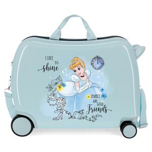 JOUMMABAGS Dětský kufřík na kolečkách - odražedlo - Disney - Princess Celebration - Popelka