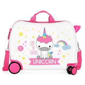 Roll Road Dětský kufřík na kolečkách - odražedlo - Unicorn