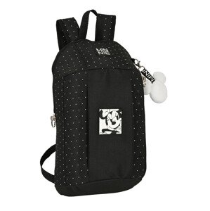 SAFTA Basic úzký batoh Disney Minnie - černý s puntíky  / 8L