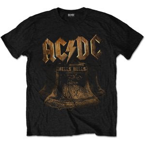 RockOff AC/DC UNISEX tričko s potiskem : BRASS BELLS - černá Velikost: L